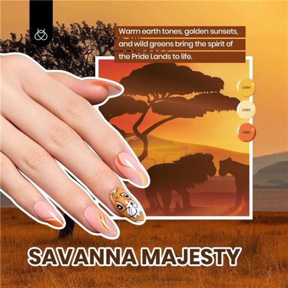 Gel Nail Polish Set, 44 PCS Red Brown Green Yellow Spring Summer Gel - Picture 12 of 14